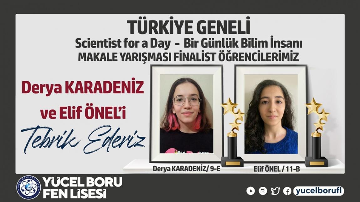 2 Öğrencimiz Türkiye Finalisti