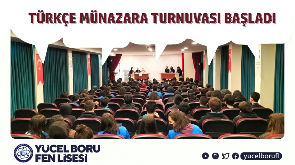 Türkçe Münazara Turnuvamız Başladı!