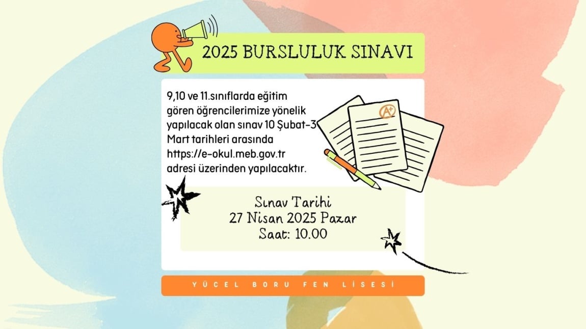 2025 BURSLULUK SINAVI BAŞVURUSU