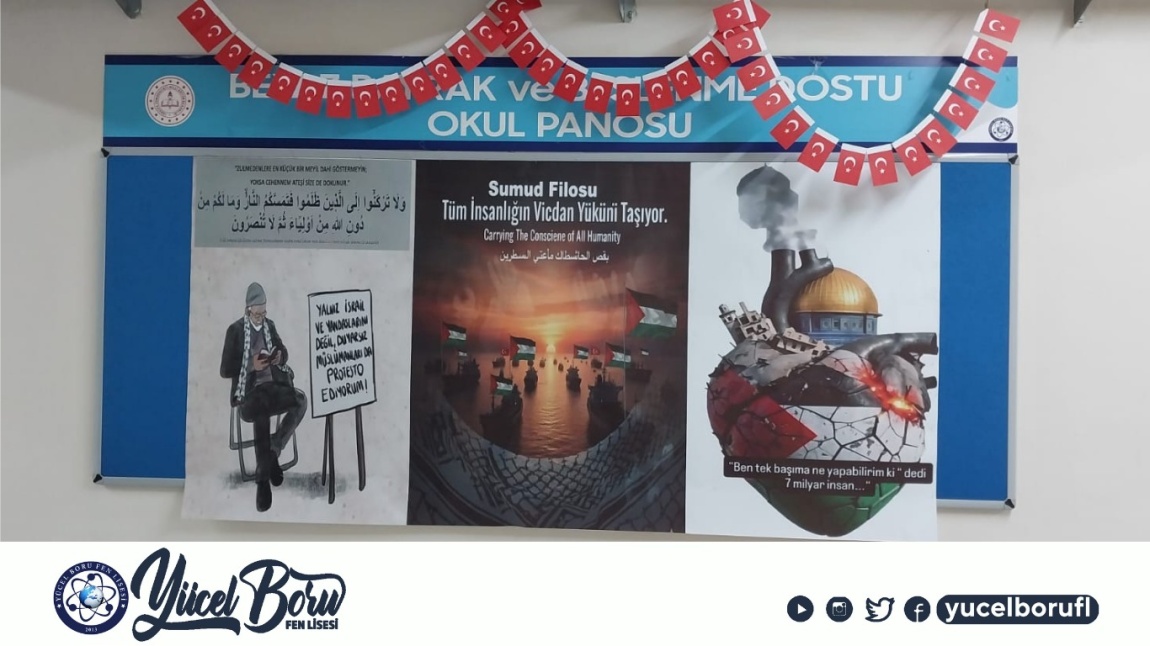 Okulumuzda Filistin’e Destek ve Farkındalık Çalışması